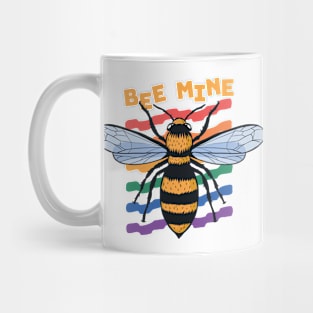 Bee Mine | Rainbow Valentine Bee Mug